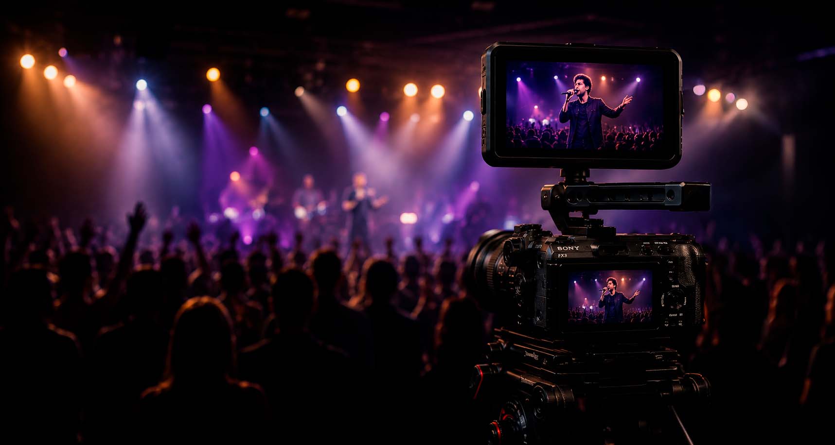 Cámara y realización audiovisual de un evento en directo